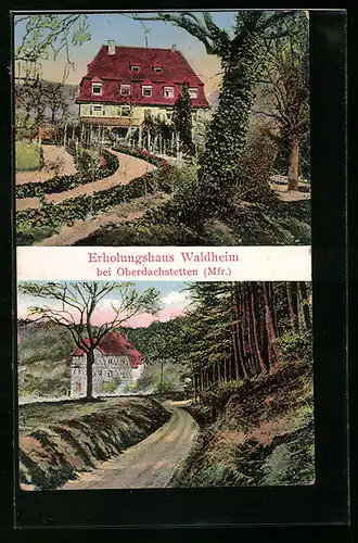 AK Waldheim /Oberdachstetten, Blick auf das Erholungsheim