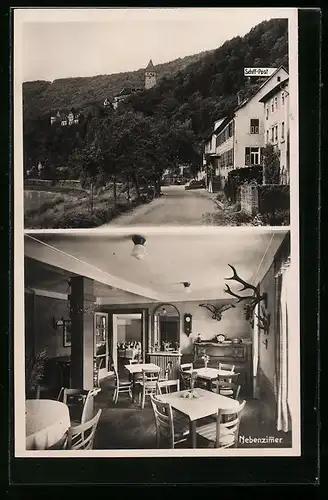 AK Zwingenberg a. N., Gasthof-Pension Schiff-Post