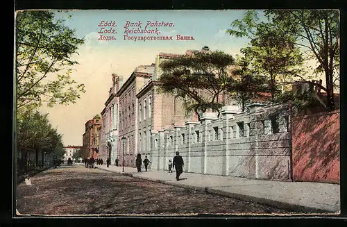 AK Litzmannstadt-Lodz, Reichsbank, Bank Panstwa
