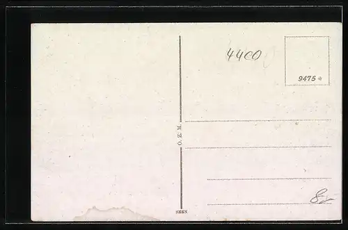 AK Münster i. W., Partie am Botanischen Garten