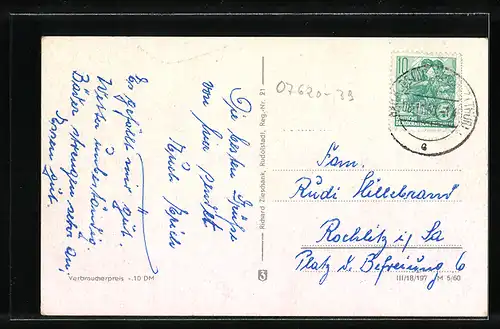 AK Bad Klosterlausnitz, FDGB-Erholungsheim Holzland