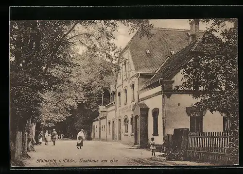 AK Hainspitz in Thür., Gasthaus am See