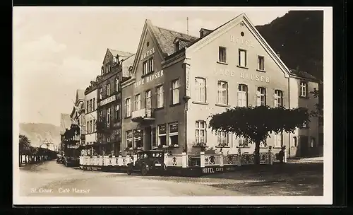 AK St. Goar, Hotel-Cafe und Weinhaus Hauser