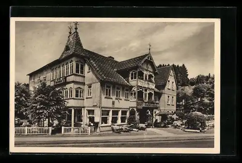 AK Braunlage i. H., Hotel Berliner Hof