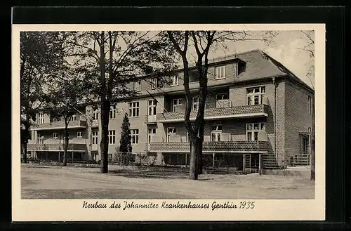 AK Genthin, Neubau des Johanniter Krankenhauses 1935