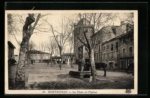AK Montréjeau, La Place et l`Eglise