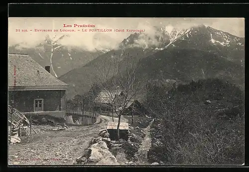 AK Le Portillon, Strasse im Ort