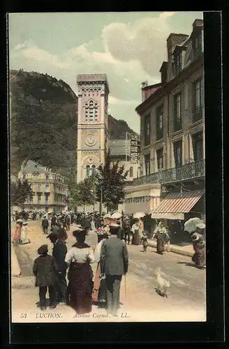 AK Luchon, Avenue Carnot