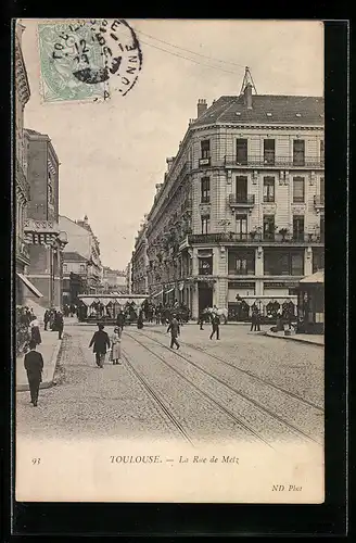 AK Toulouse, La Rue de Metz
