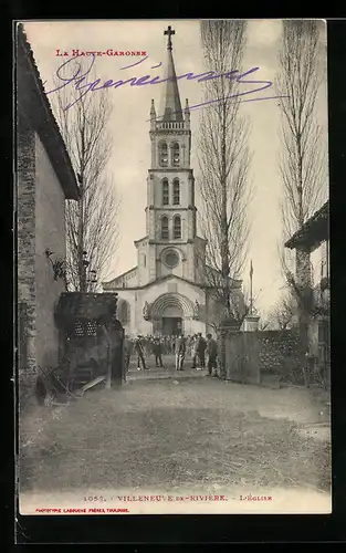 AK Villeneuve-de-Rivière, L`Église