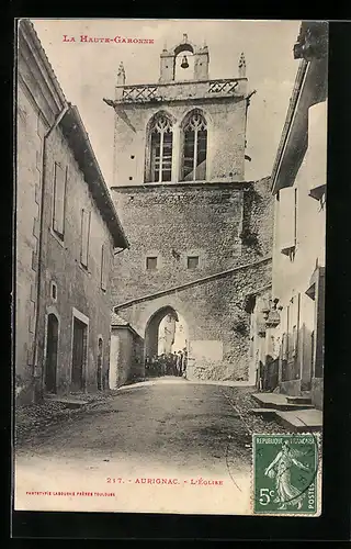 AK Aurignac, L`Église