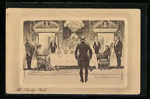 Künstler-AK Charles Dana Gibson: The Lucky Rich