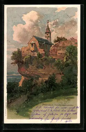 Künstler-AK Carl Biese: Bregenz, Gebhardtsberg