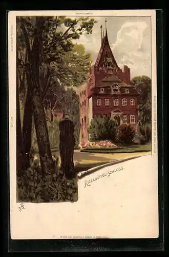 Künstler-AK Carl Biese: Ritzebüttel, Das Schloss