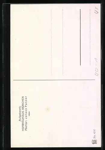 AK Mir wann oaner sog'n tat, dass i a Preiss bi'!, Mann in Tracht mit Rübe und Bierkrug