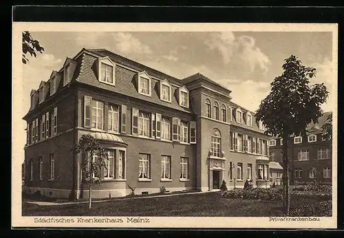 AK Mainz, Städtisches Krankenhaus, Privatkrankenbau