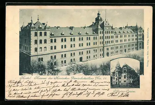 AK Kastel, Kaserne des Hessischen Pionierbataillons Nro. 11, Officiers-Casino
