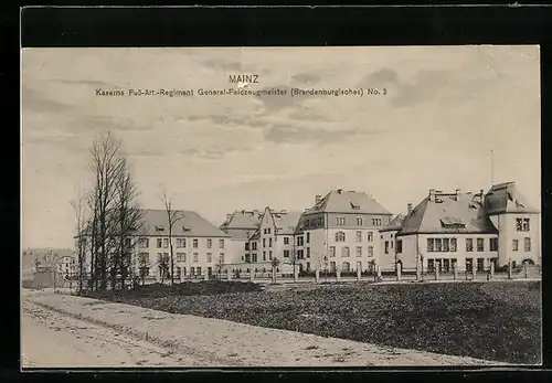 AK Mainz, Kaserne Fuss-Artillerie-Regiment General-Feldzeugmeister No. 3