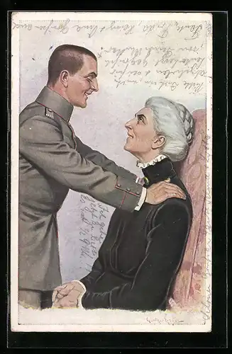 Künstler-AK Günther Nagel: Mutters Jüngster