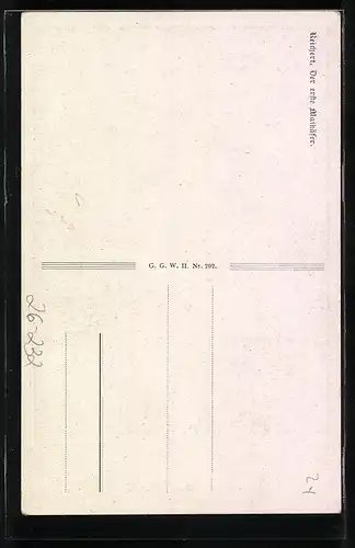 Künstler-AK Carl Reichert: Der erste Maikäfer