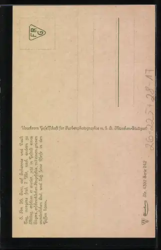 Künstler-AK Oskar Herrfurth: Brüder Grimm, Der Rattenfänger von Hameln erscheint in Gestalt eines Jägers, Märchen