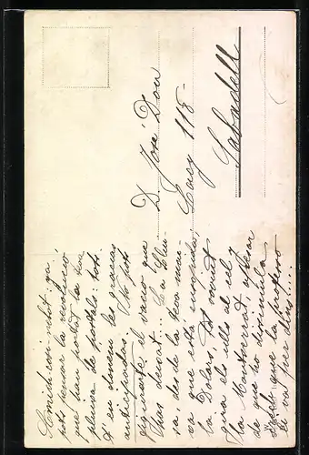 Künstler-AK Luis Usabal: elegant tanzendes Paar