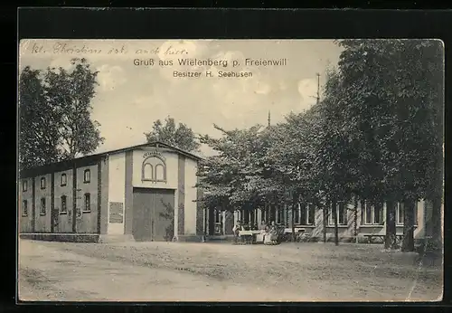 AK Freienwill, Gasthaus Wielenberg, Bes.: H. Seehusen