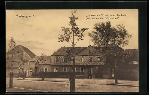 AK Marburg a. L., Gasthof Schützenpfuhl