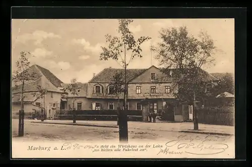 AK Marburg a. L., Gasthof Schützenpfuhl