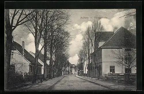 AK Achim, Häuserpartie in der Obernstrasse