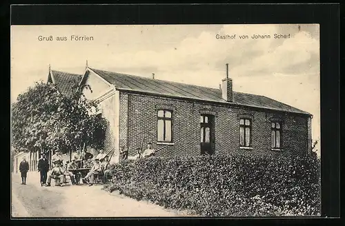 AK Förrien, Gasthof von Johann Scherf
