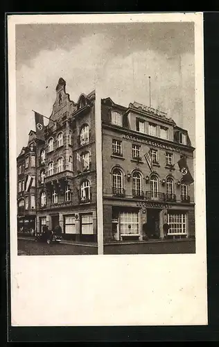 AK Bonn a. Rh., Hotel Bergischer Hof, Münsterplatz 23 und 24