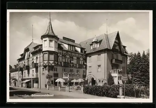 AK Badenweiler, Ansicht des Schwarzwaldhotels