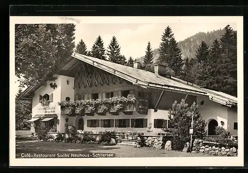 AK Neuhaus-Schliersee, Café-Restaurant Sachs