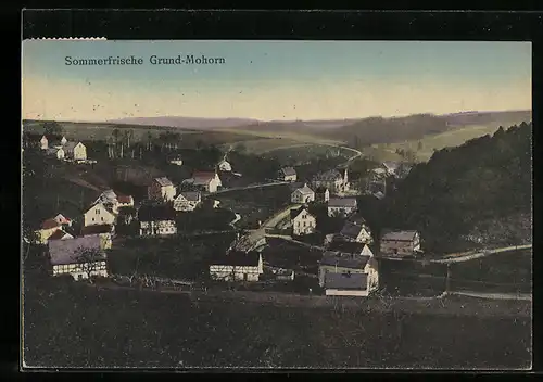 AK Grund-Mohorn, Die Sommerfrische aus der Vogelschau