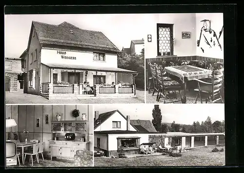 AK Schweina /Thür. Wald, Pension Haus Walburga