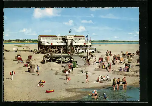 AK St. Peter-Ording, Strandleben bei der Arche Noah