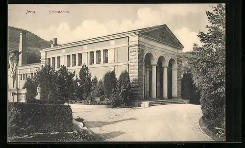 AK Jena, Blick auf das Krematorium