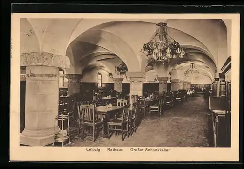 AK Leipzig, Gasthaus zum Rathaus, Grosser Schankkeller