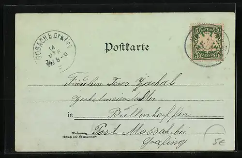 Mondschein-Lithographie München, Gärtnerplatz