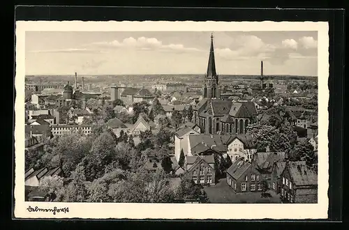 AK Delmenhorst, Totale aus der Vogelschau