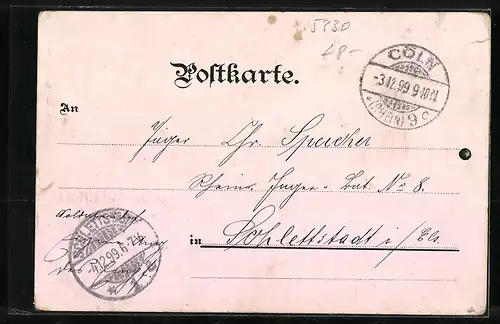 Lithographie Drachenfels, Restauration und Ruine, Drachenburg