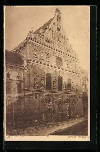 AK München, vor der Michaelskirche