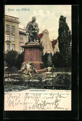 AK Lübeck, Partie am Geibeldenkmal