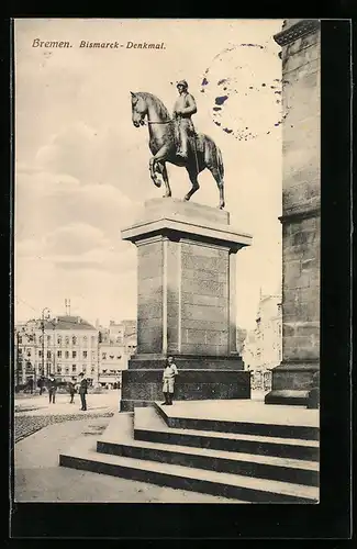AK Bremen, Bismarck-Denkmal