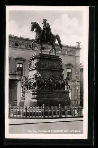 AK Berlin, Denkmal Friedrich des Grossen