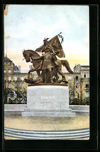 AK Frankfurt a. M., Bismarckdenkmal