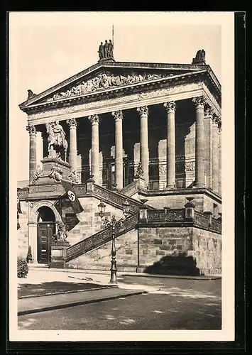 AK Berlin, vor der Nationalgalerie