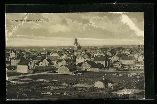 AK Westerland / Sylt, Gesamtansicht