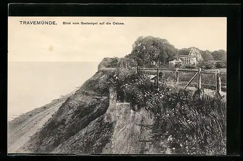 AK Travemünde, Blick vom Seetempel auf die Ostsee
